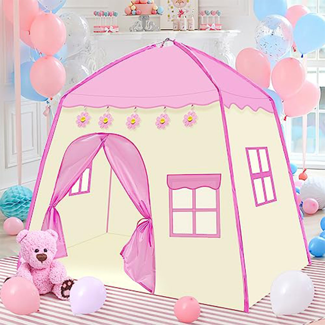 خيمة لعب دياو قلعة الأميرة للبنات - وردي