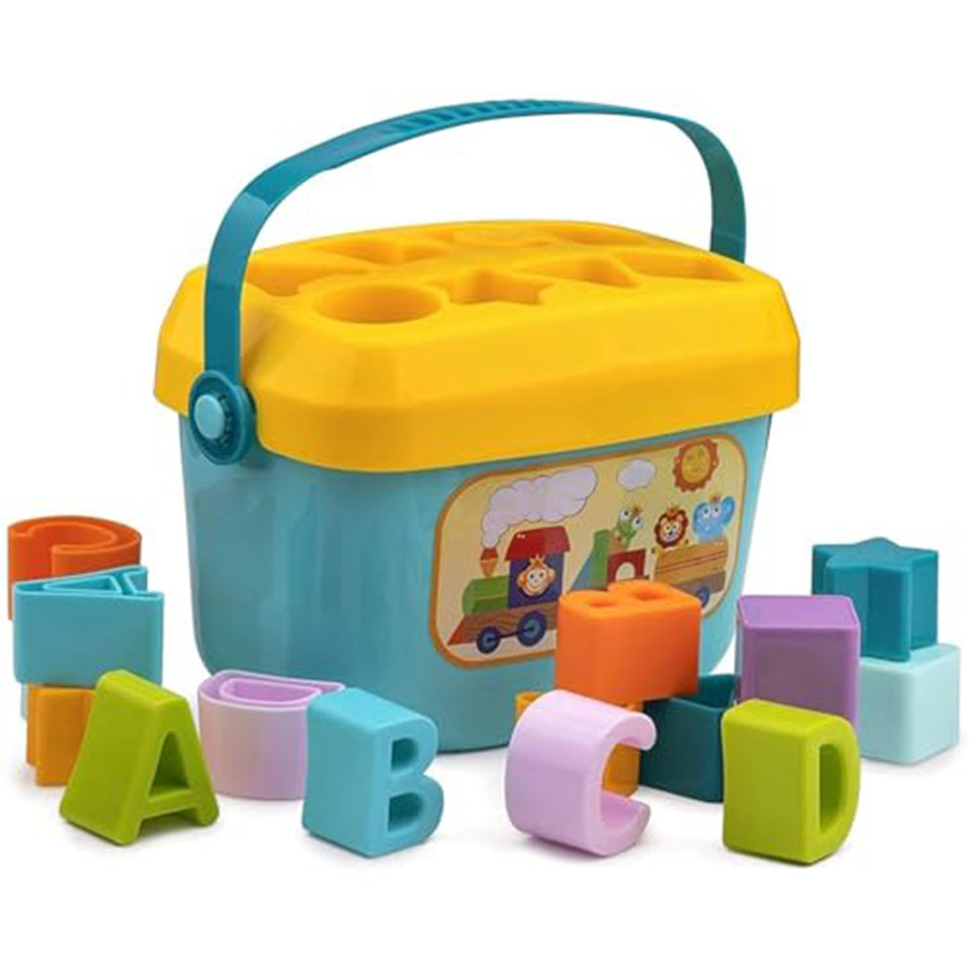 مكعبات فرز الأشكال التعليمية للأطفال الصغار - 16 شكل