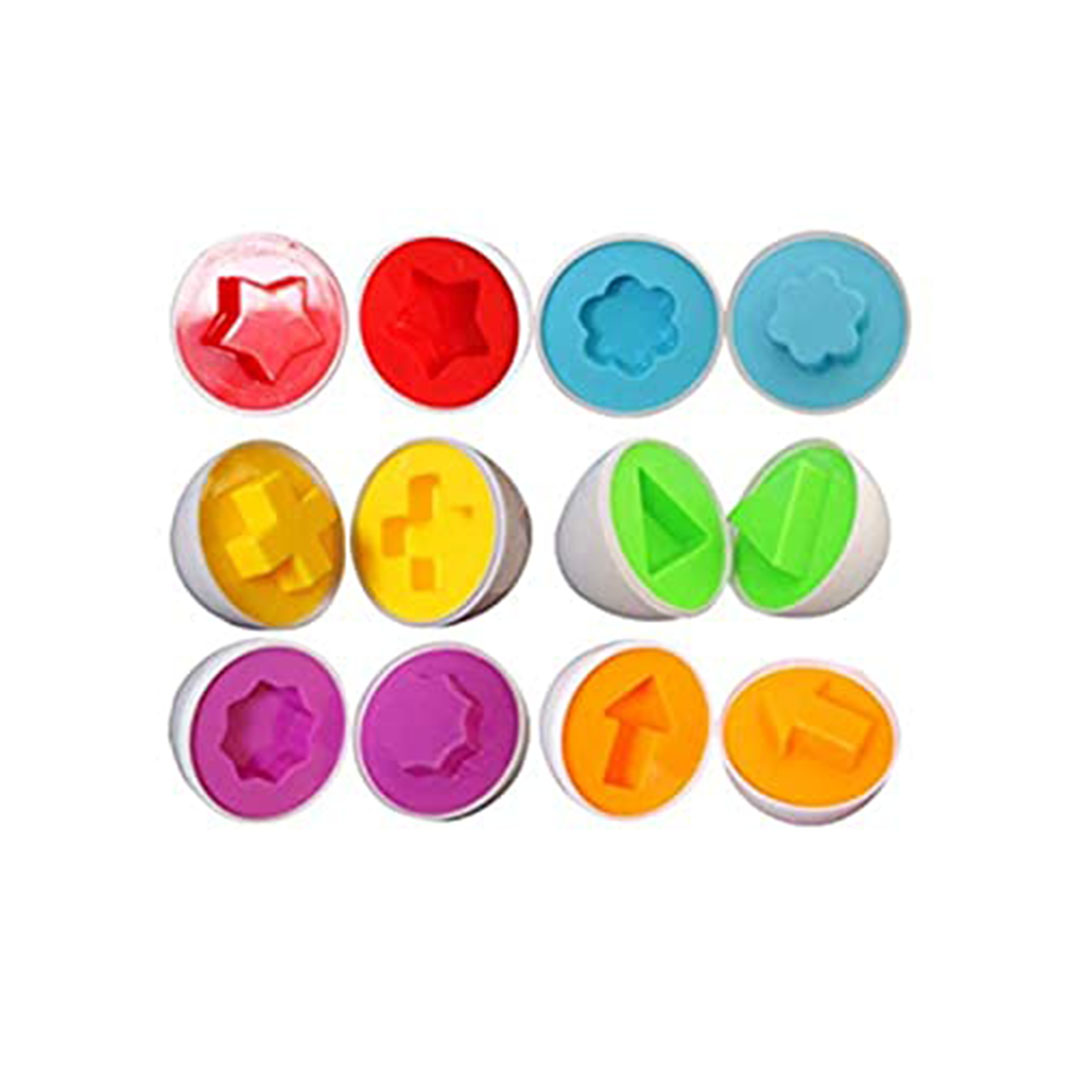 ألعاب تعليمية بيض عيد الفصح للأطفال - 6 قطع