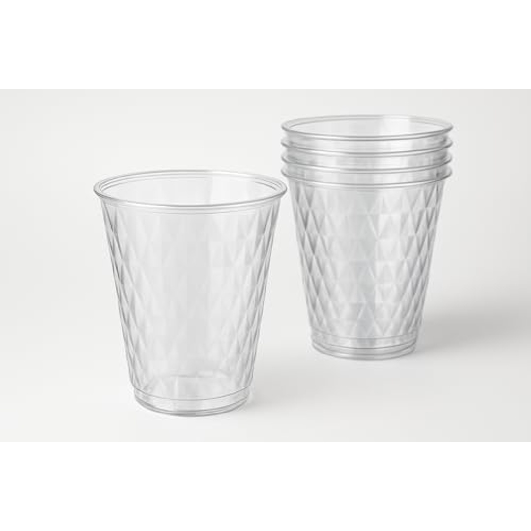 أكواب بلاستيكية شفافة قابلة للاعادة الاستخدام - 250 ملي - 25 قطعة