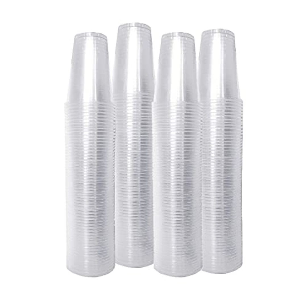 أكواب بلاستيكية شفافة للاستخدام مرة واحدة - 9 أونص - 360 قطعة