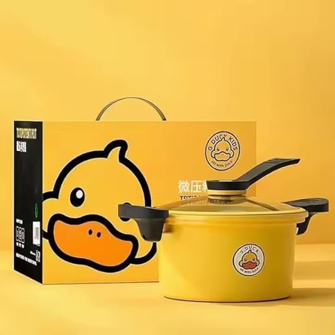 حلة ضغط بتصميم بطة جرانيت مطلي - سعة 3.5 لتر - 22 سم