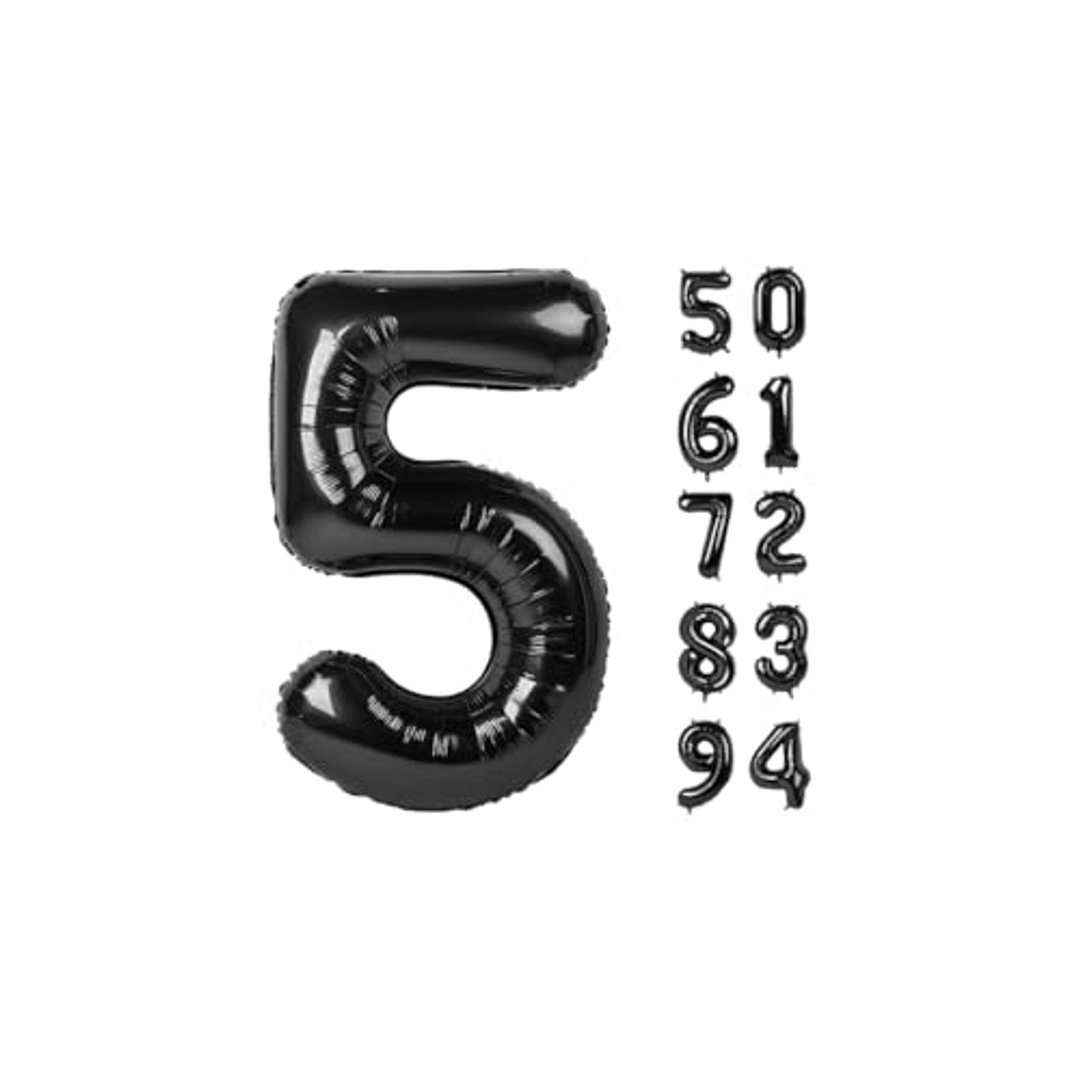 بالون كبير للاحتفالات - 32 إنش - أسود - رقم 5