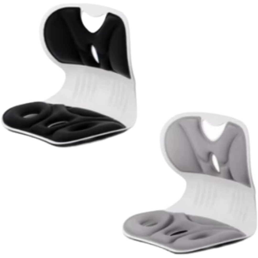 دعامة كرسي مريح ومتين بدعم ظهر - رمادي - 31 سم