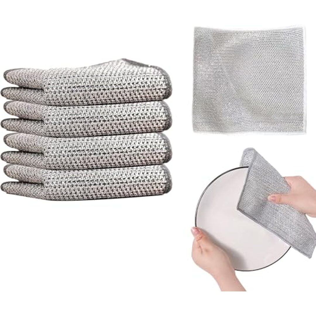 فوط تنظيف معدنية لغسل الأطباق - 30 قطعة