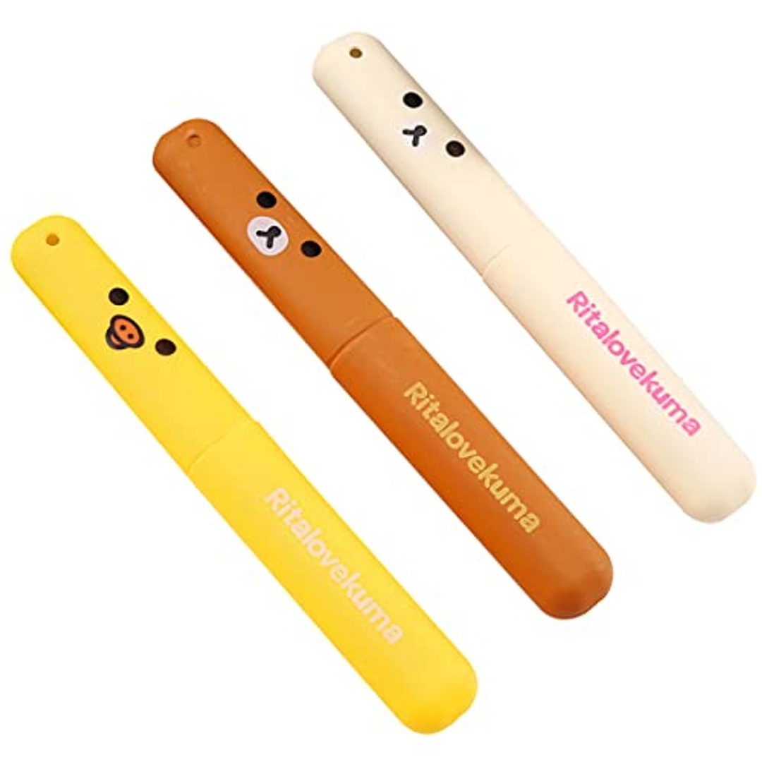 حافظة سفر لفراشي الأسنان - 3 قطع - 20 سم