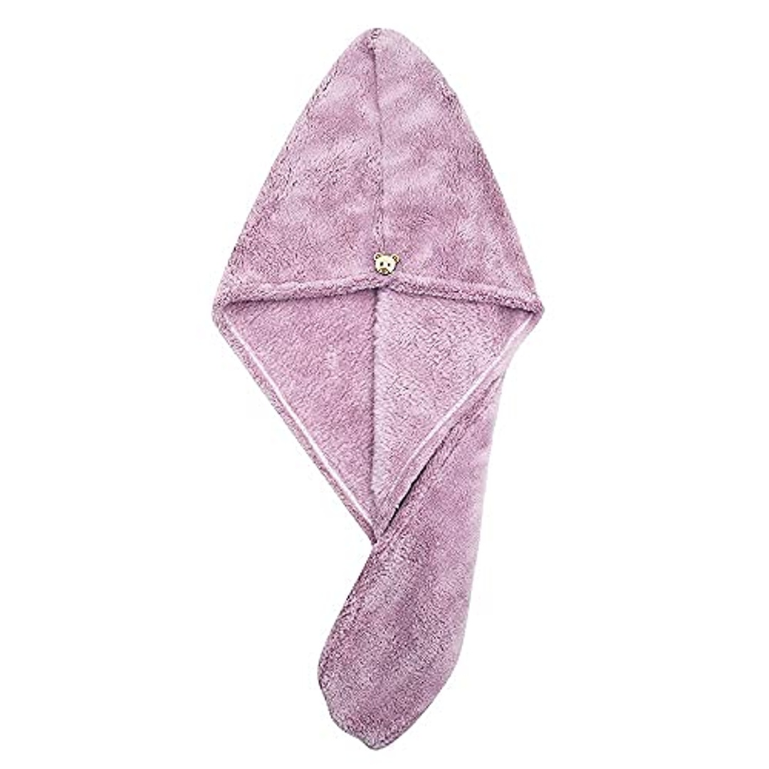 فوطة شعر مايكروفيبر سريعة التجفيف - 1 قطعة - موف