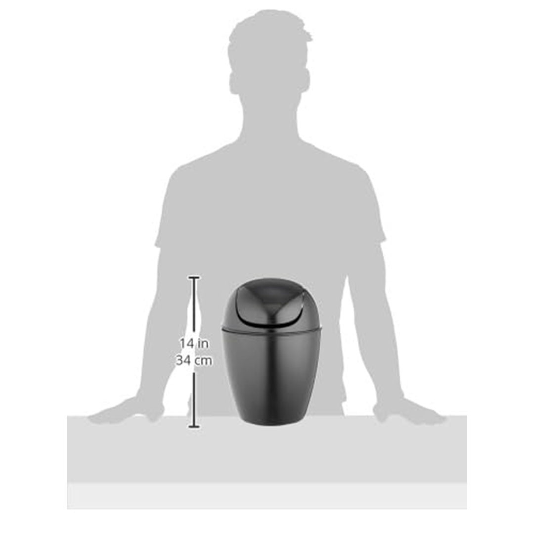 سلة مهملات تايدي كازا 5 لتر - أسود