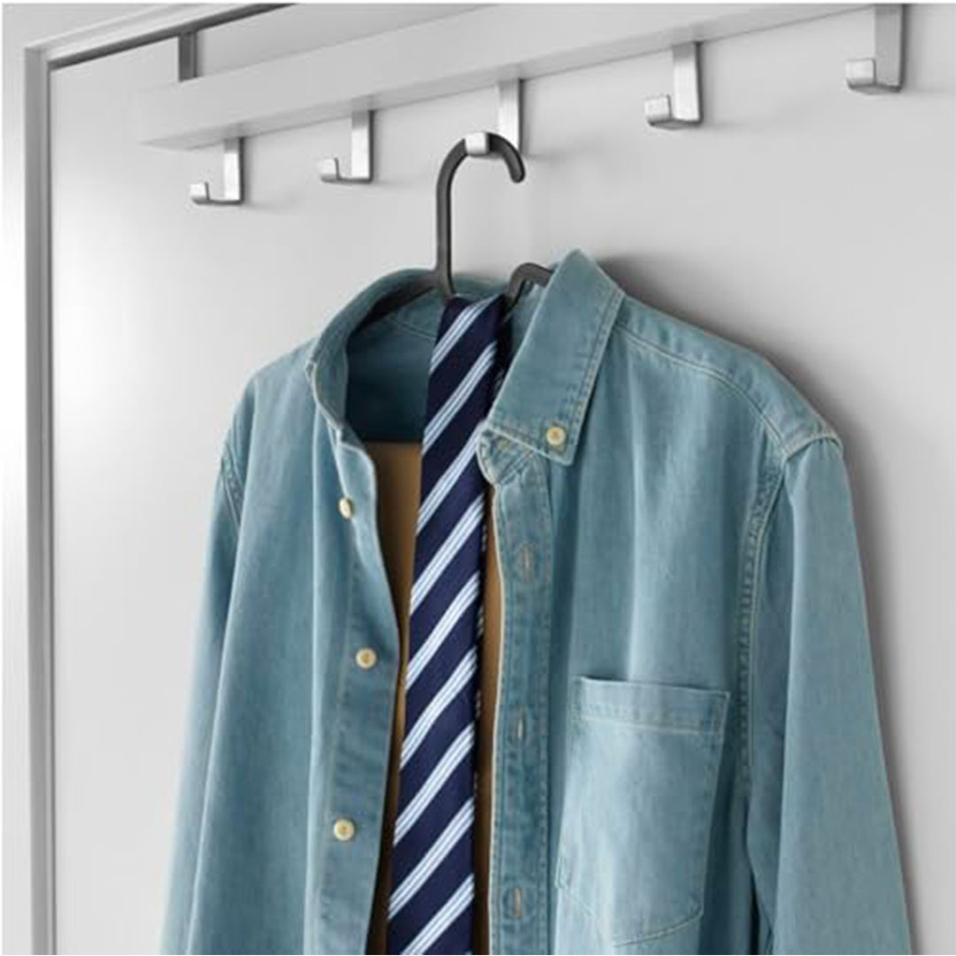 شماعات مرنة ومتينة - أسود - 20 قطعة