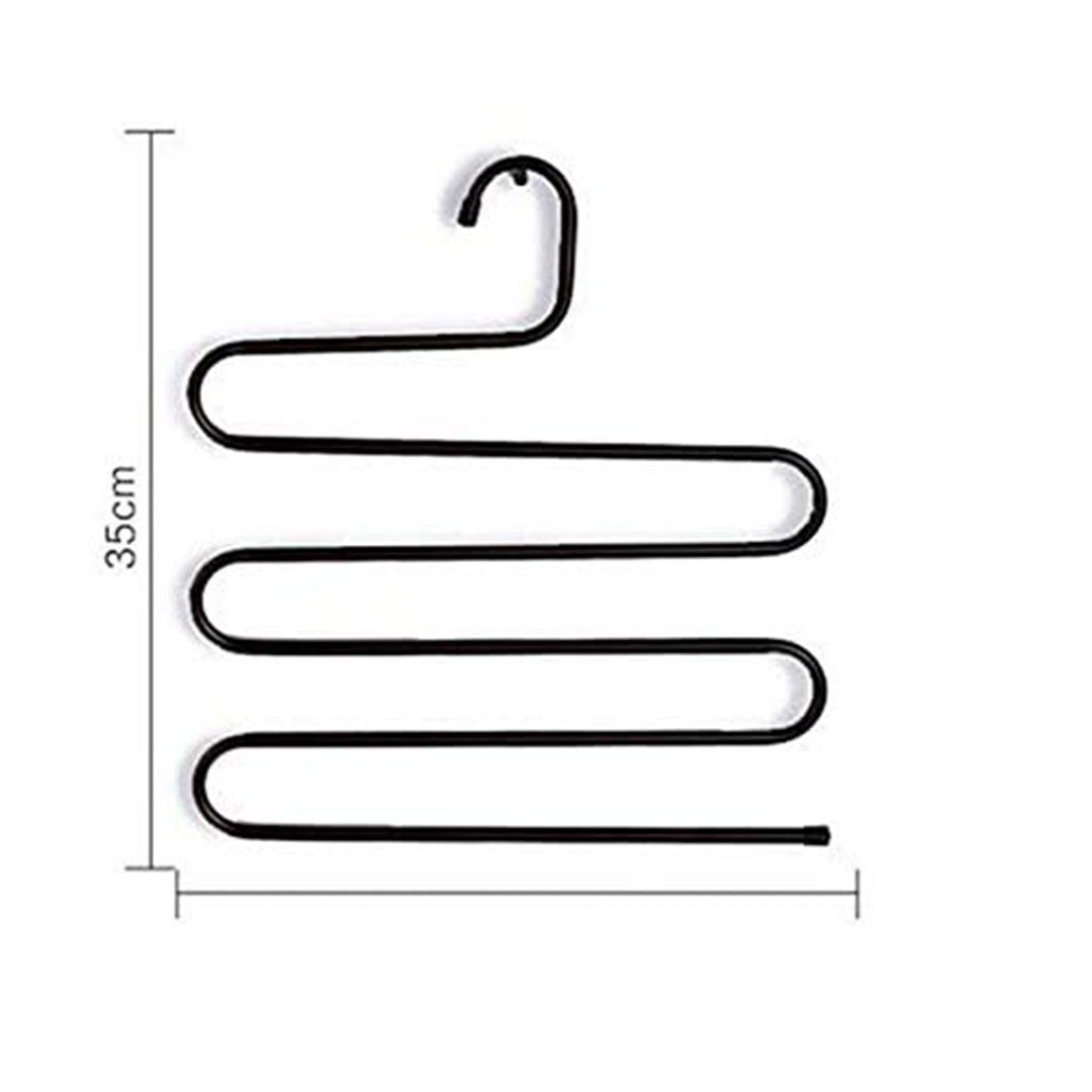 شماعة بنط-ات على شكل حرف S - 3 ارفف حديدية - ثلاث قطع