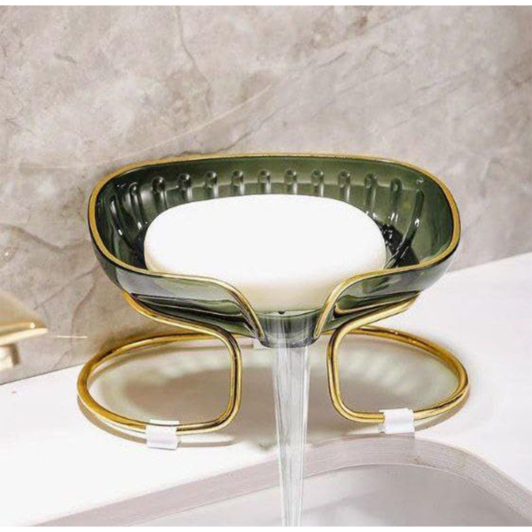 صبانة اكريلك باستاند - معدن ذهبي - مزراب