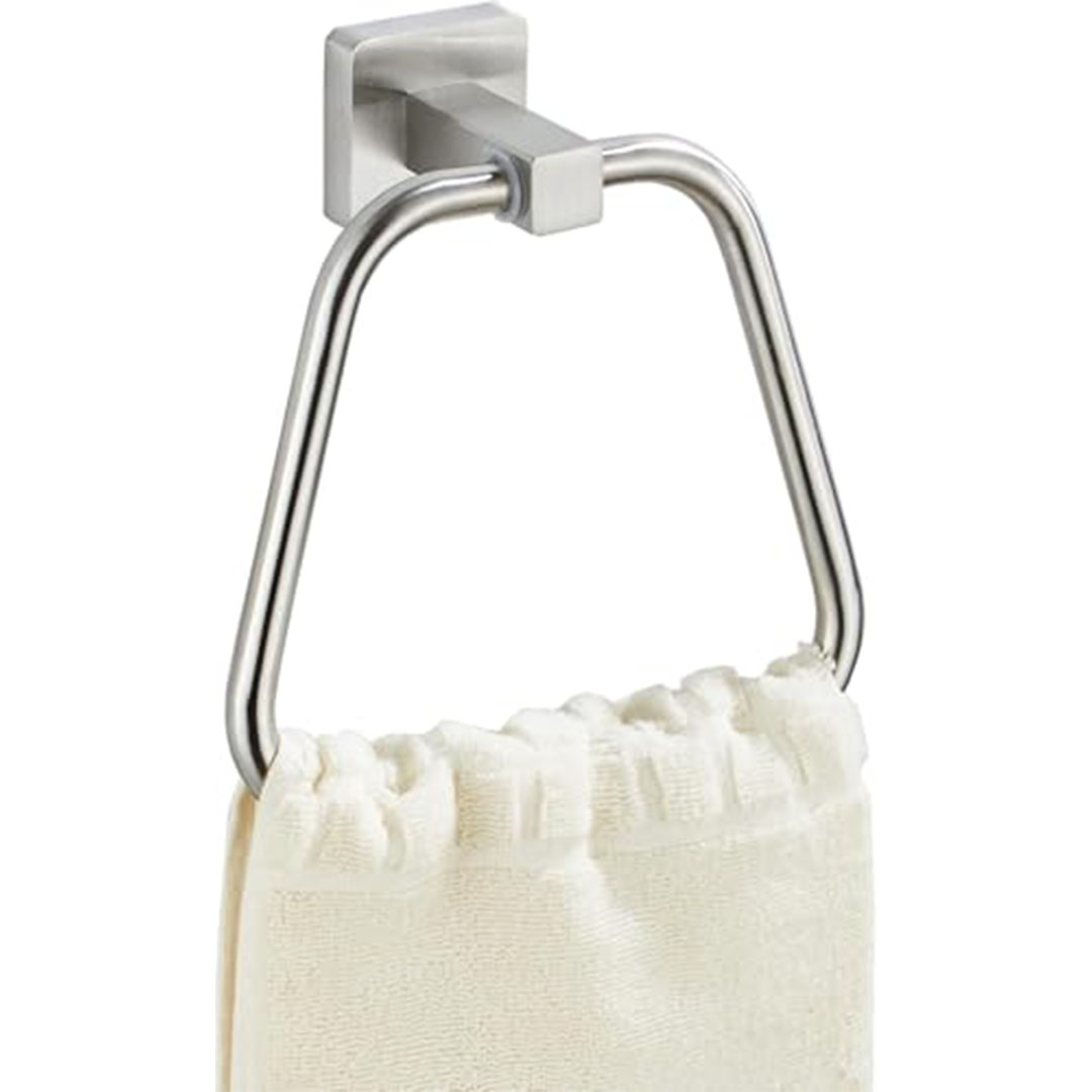 طقم حامل منشفة - هوفة حلقة مربعة ستانلس