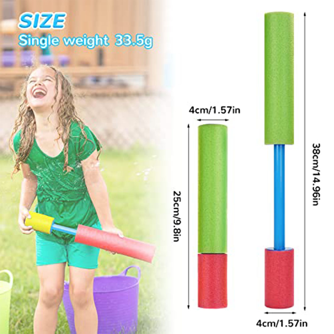 يوكرادل مسدس رش ماء - 4-25 سم - رش رغوي - للأطفال والبالغين - لعبة مائية