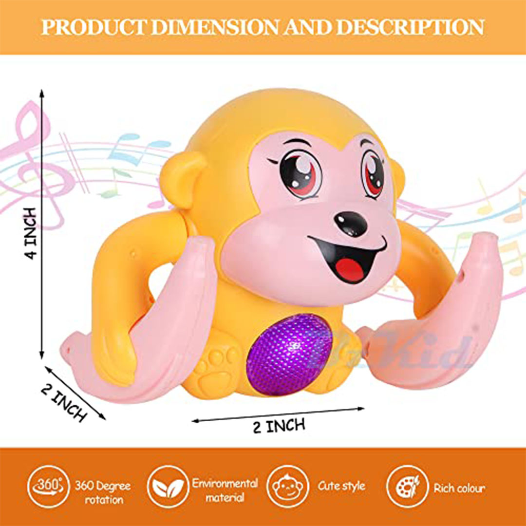 لعبة قرد راقص بي زد كيد بمستشعر صوت ولمس مؤثرات ضوئية وصوتية