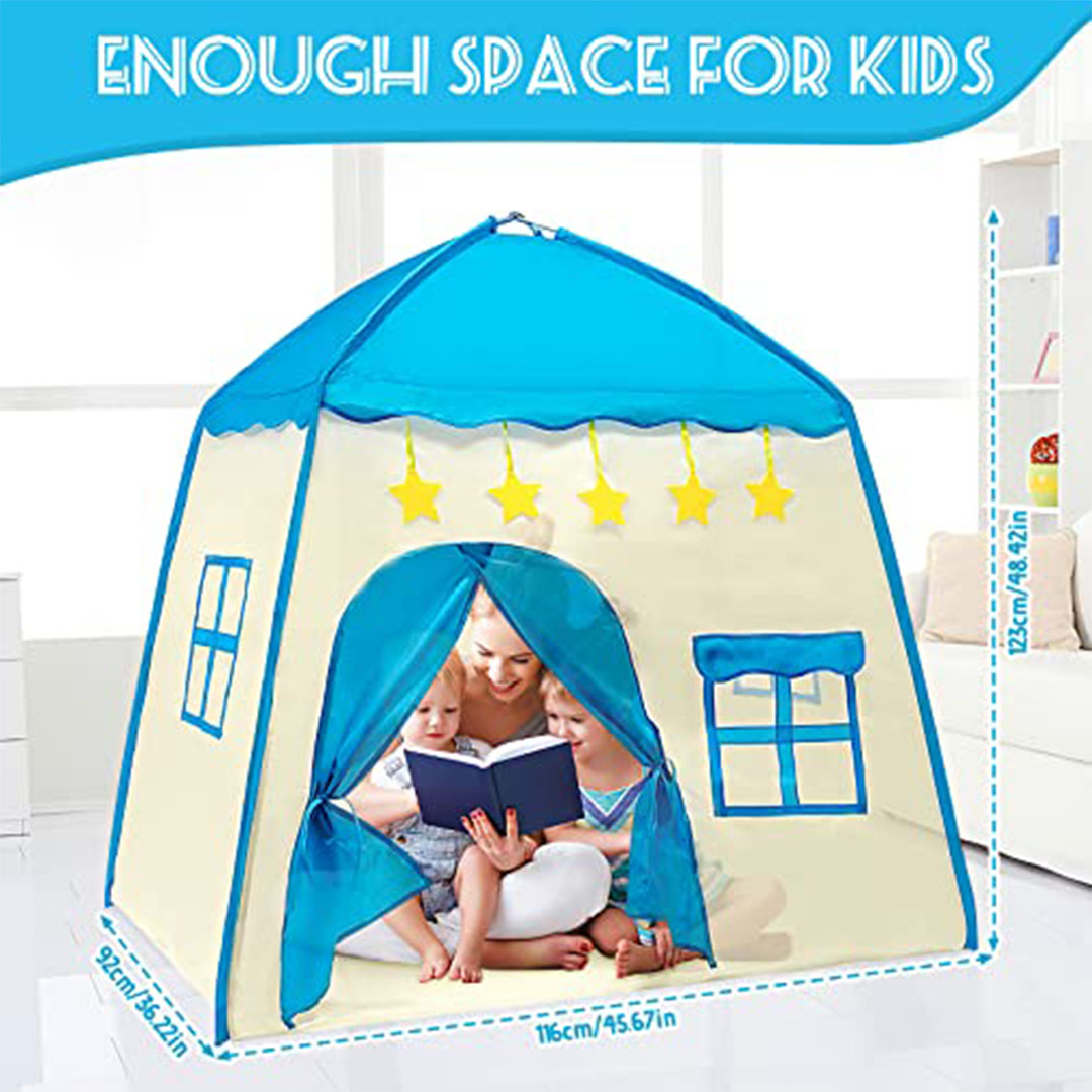 خيمة لعب دياو قلعة الأميرة للأطفال - أزرق