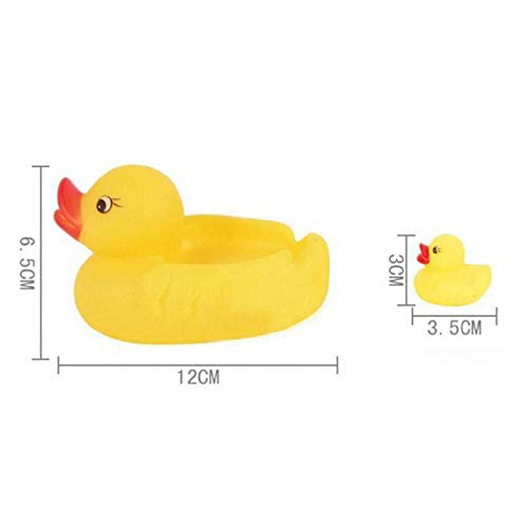 لعبة بط مطاط للأطفال - هابي تويز - عبوة 4 قطع