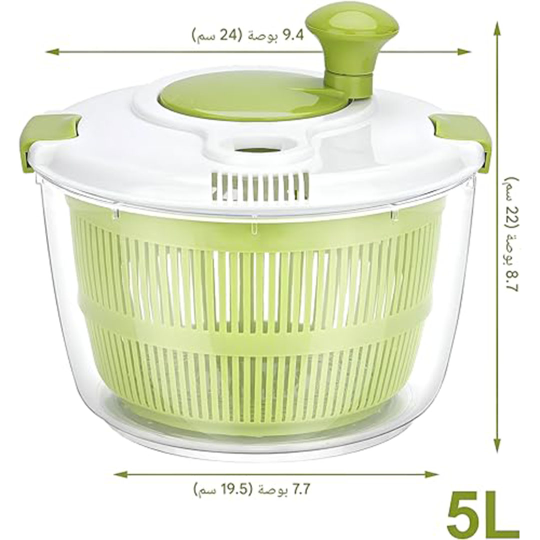 مجفف خضروات مبتكر مع مقبض دوار