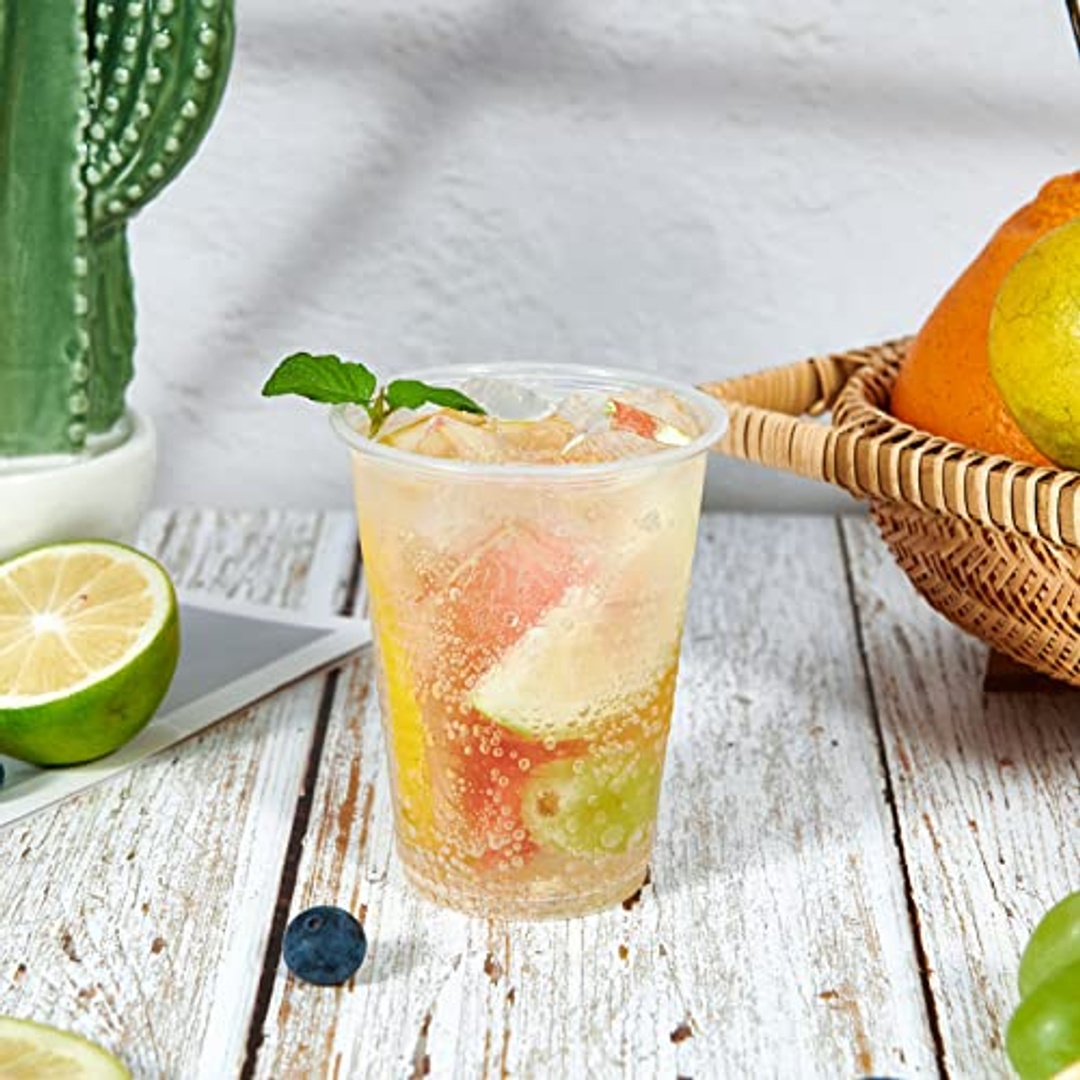 أكواب بلاستيكية شفافة للاستخدام مرة واحدة - 9 أونص - 1000 قطعة