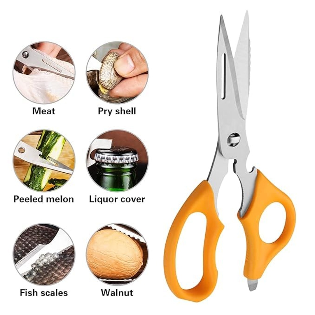 مقص مطبخ حادة متعدد الاستخدامات - 20 سم - 3 قطع