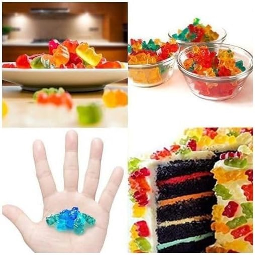 قالب سيليكون على شكل دببة - 50 تجويف - بنفسجي