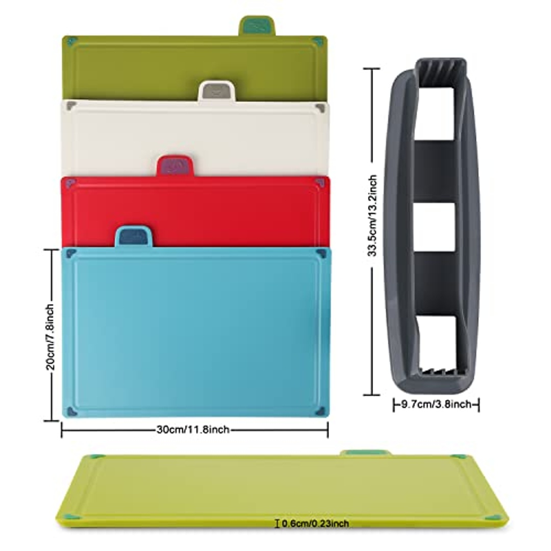 ألواح تقطيع بلاستيكية - 4 قطع