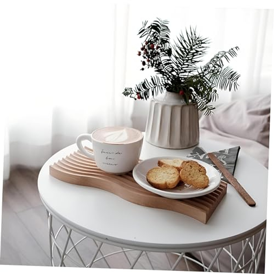 طبق خشبي شكل زجزاج لتقديم الفواكه والحلويات