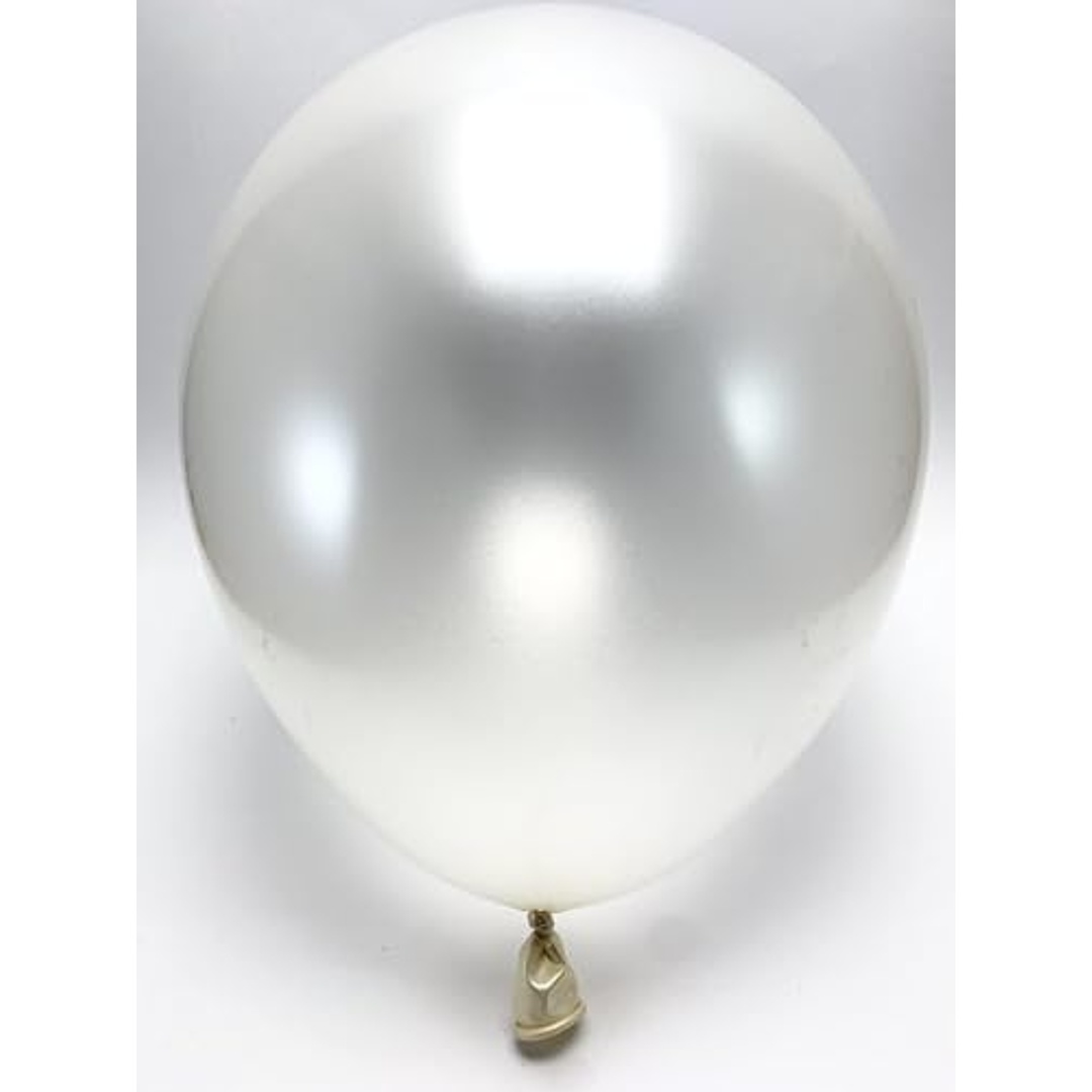 بالونات متينة - 100 قطعة - فضي