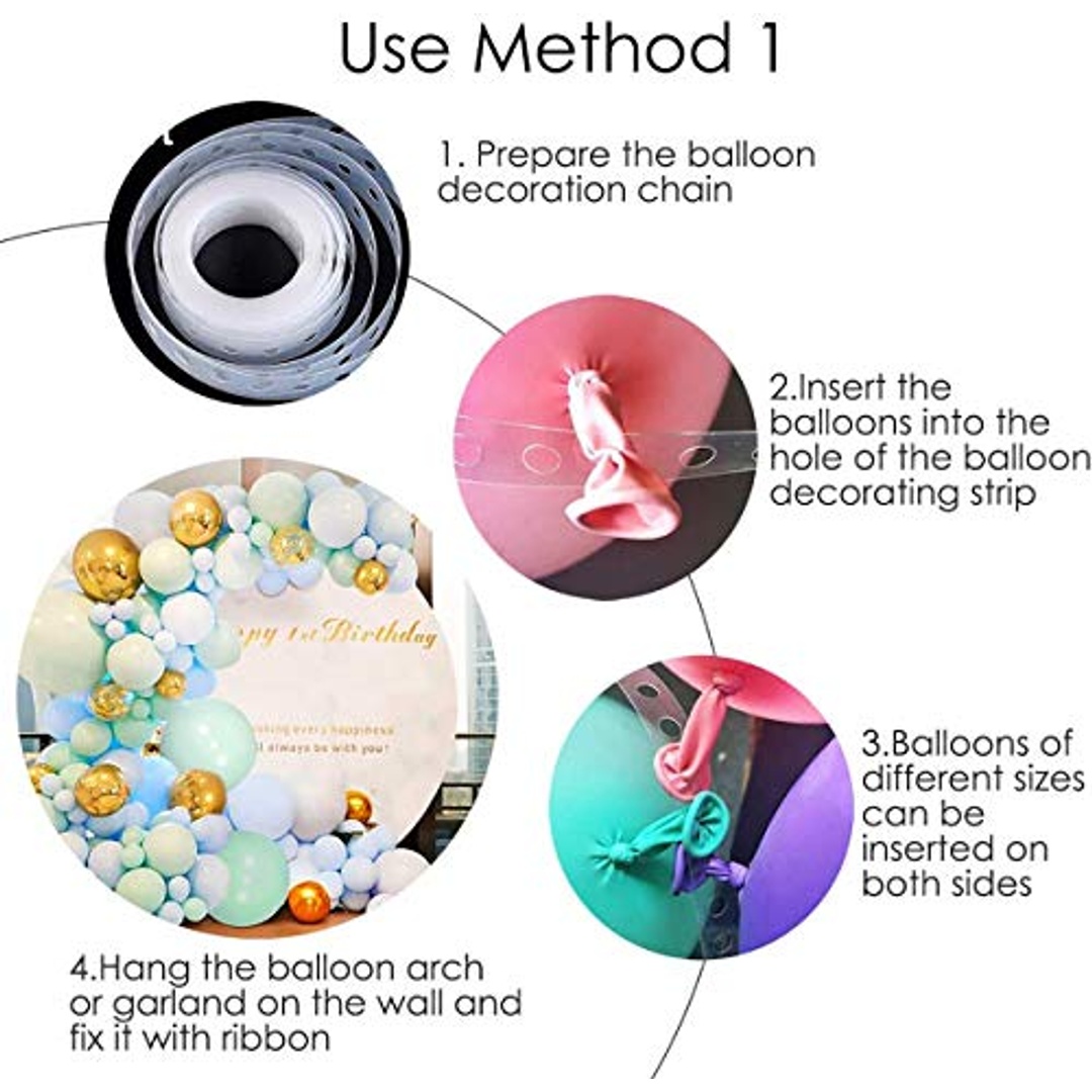 شريط لاصق دبل فيس لتعليق البالونات - 1200 لاصقة