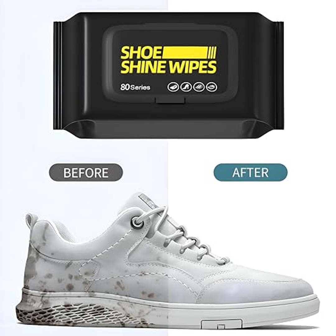 مناديل العناية بالأحذية والحقائب وإزالة الأوساخ - 80 منديل - 2 عبوة