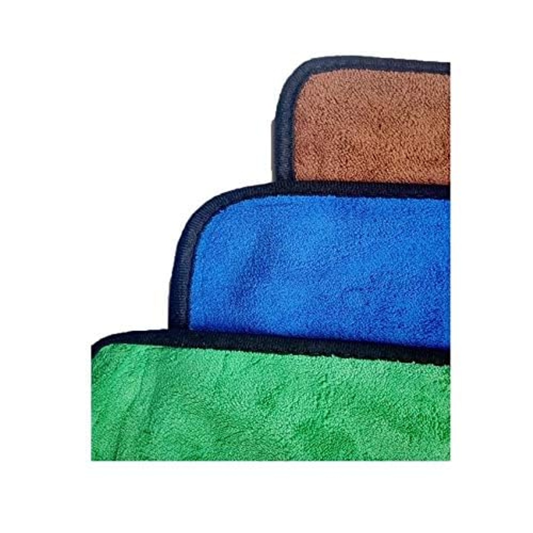 مناشف ميكروفايبر بألوان متنوعة - 30*22 سم - 4 قطع