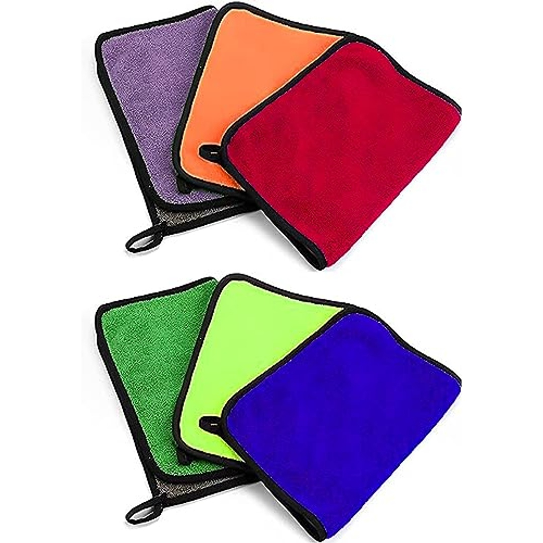 فوطة ميكروفايبر  - 6 قطع