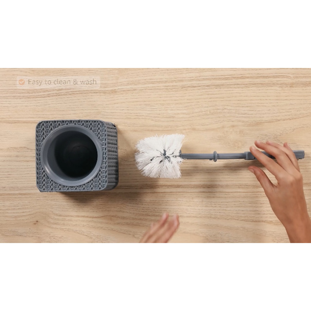 فرشاة حمام من الهلال والنجمة - رمادي