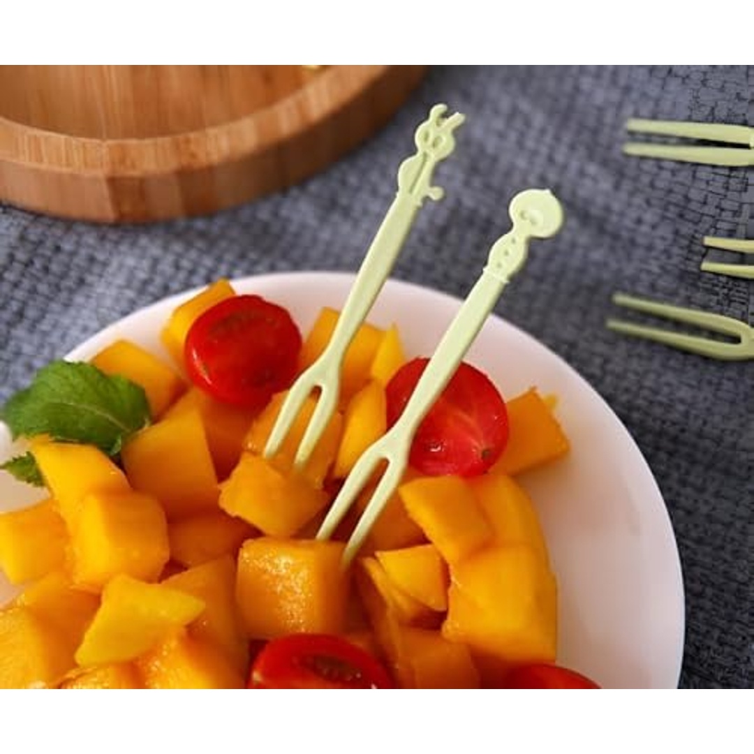 طقم شوك فواكه بلاستك - 20 قطعة