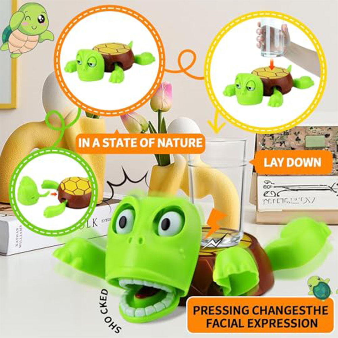 قاعدة أكواب بتصميم سلحفاة مضحكة - حامل أكواب قهوة - مطبوع ثلاثي الأبعاد