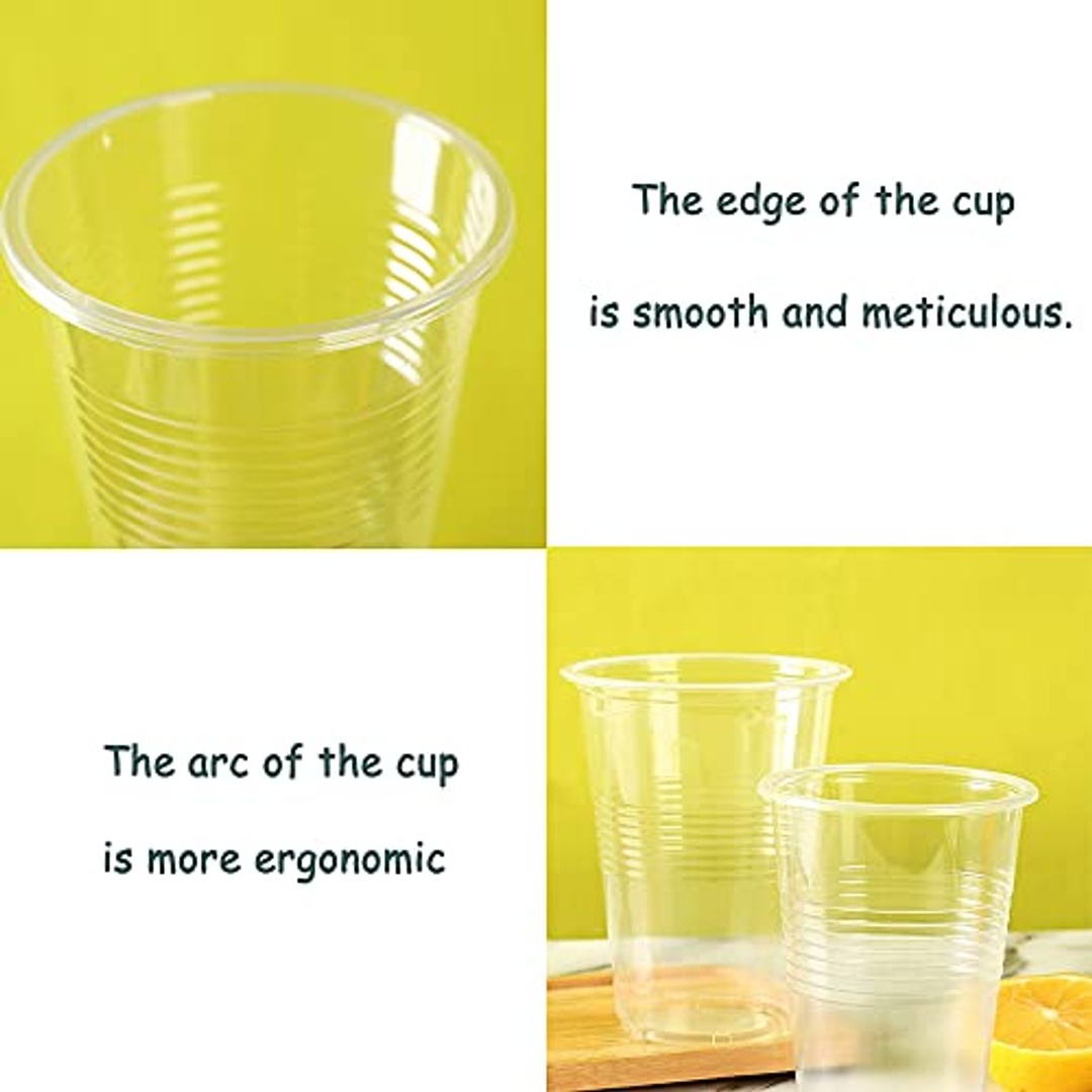 أكواب بلاستيكية شفافة للاستخدام مرة واحدة - 9 أونص - 360 قطعة