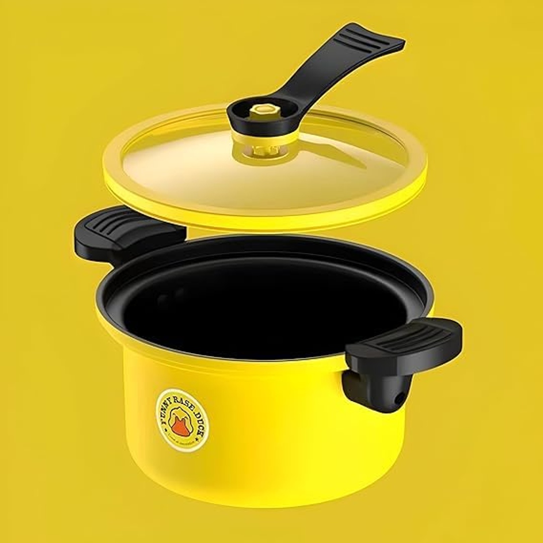 حلة ضغط بتصميم بطة جرانيت مطلي - سعة 3.5 لتر - 22 سم