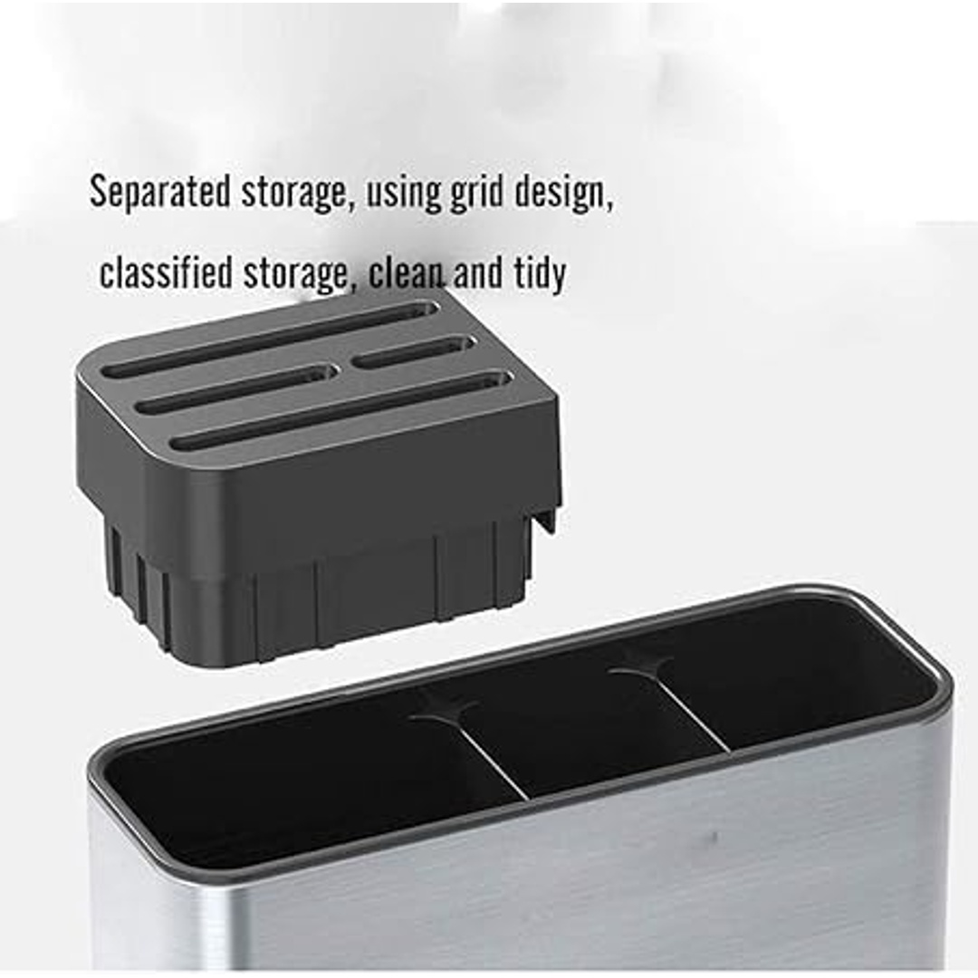 مصفاة أدوات المطبخ مقاوم للصدأ مع رف تصريف