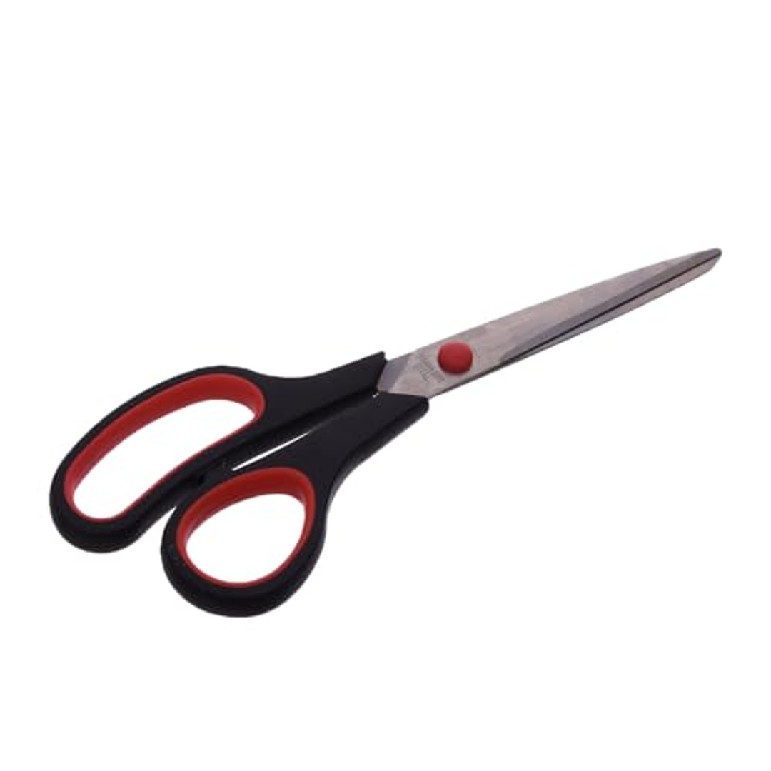 مقص مطبخ كبير - 23 سم - أحمر/أسود