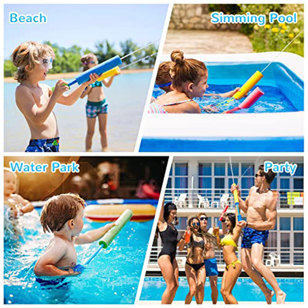 يوكرادل مسدس رش ماء - 4-25 سم - رش رغوي - للأطفال والبالغين - لعبة مائية