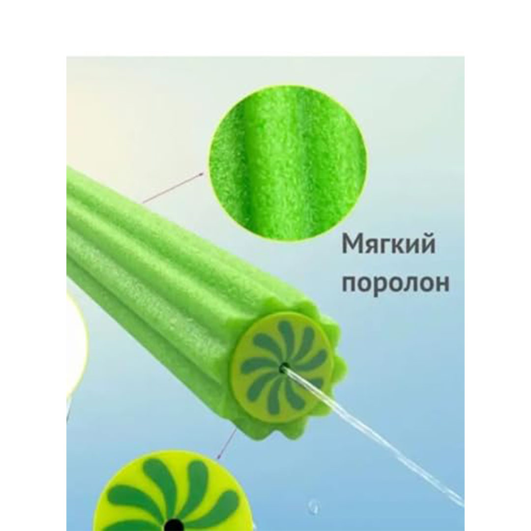 مسدس رش فوم مائي م- - 53 سم - إطلاق بعيد المدى - لعبة صيفية للشاطئ وحمام السباحة للأطفال والبالغين