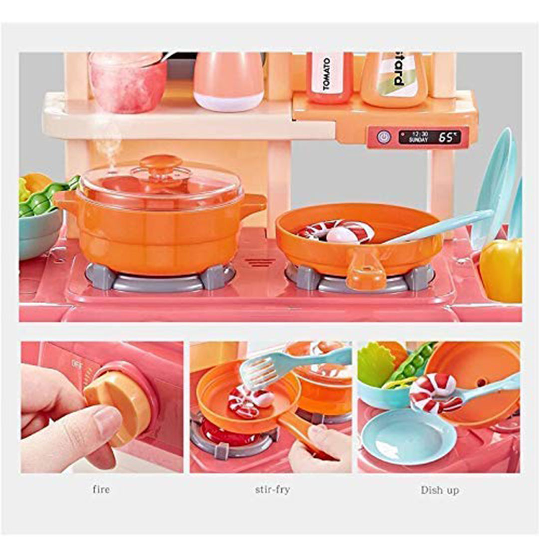 شنطة ألعاب مطبخ جى دى كيه مارت 42 قطعة موسيقية بضوء وصوت