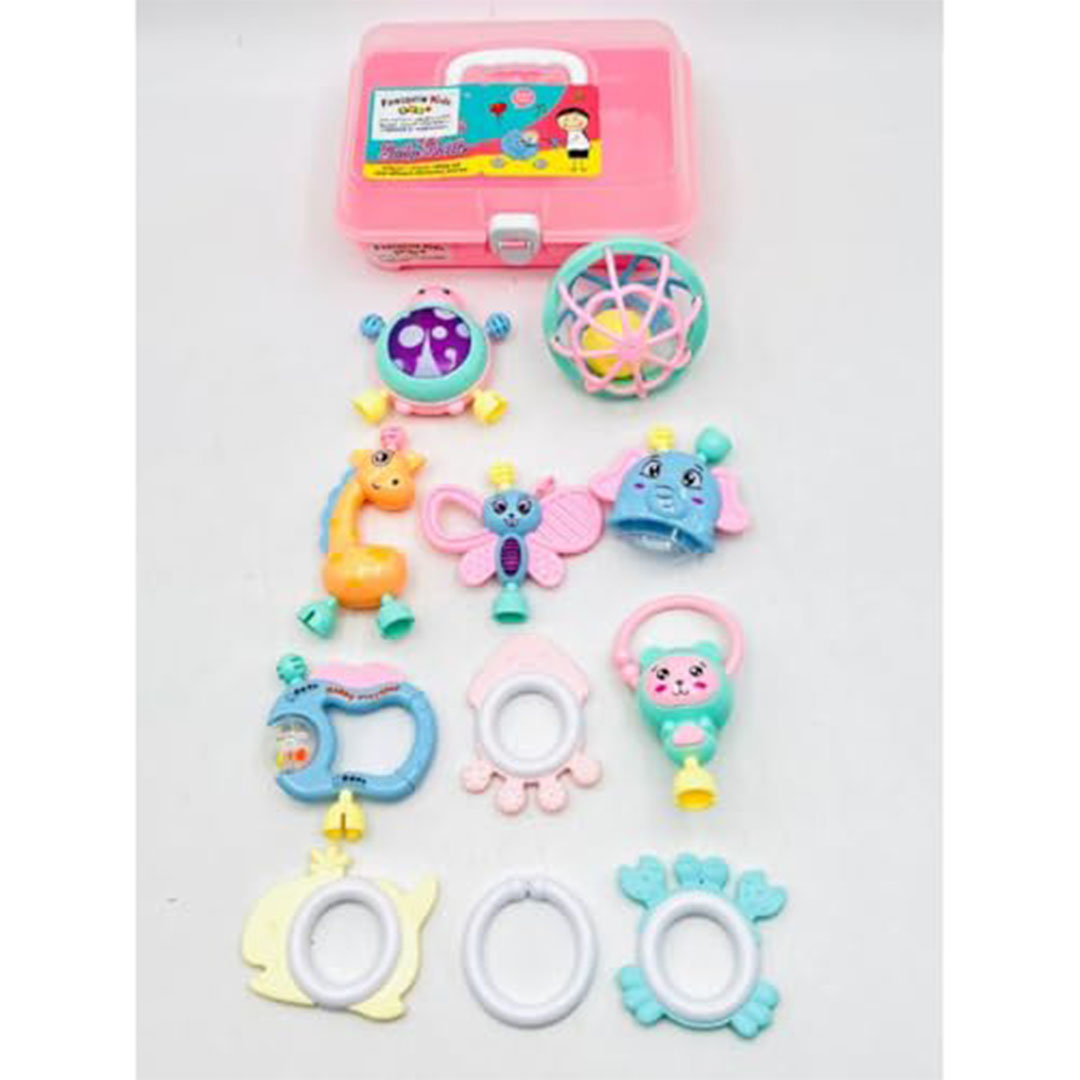 مجموعة خشخيشة للاطفال - توبيا - 11 قطعة