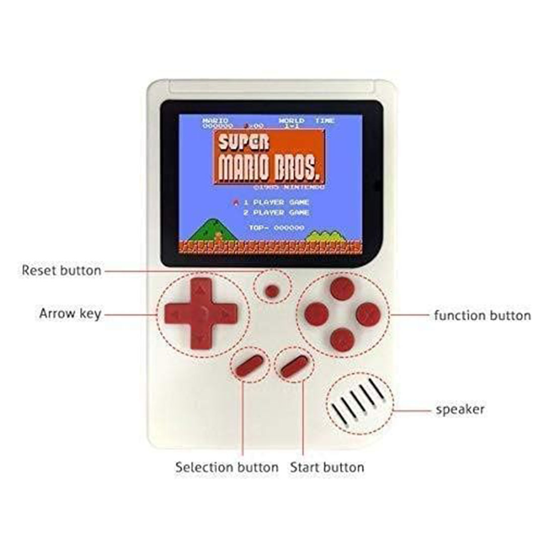 جهاز تشغيل ألعاب الفيديو الرقمية محمول باليد - 129 لعبة