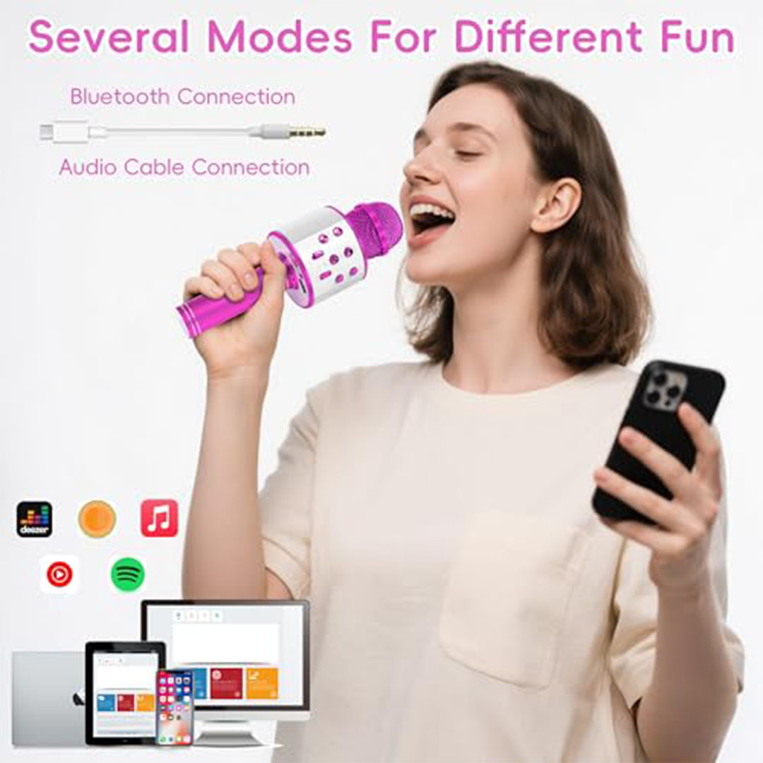 ميكروفون كاريوكي بلوتوث 5 في 1 - داداريو