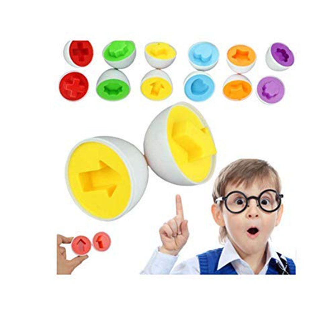 ألعاب تعليمية بيض عيد الفصح للأطفال - 6 قطع