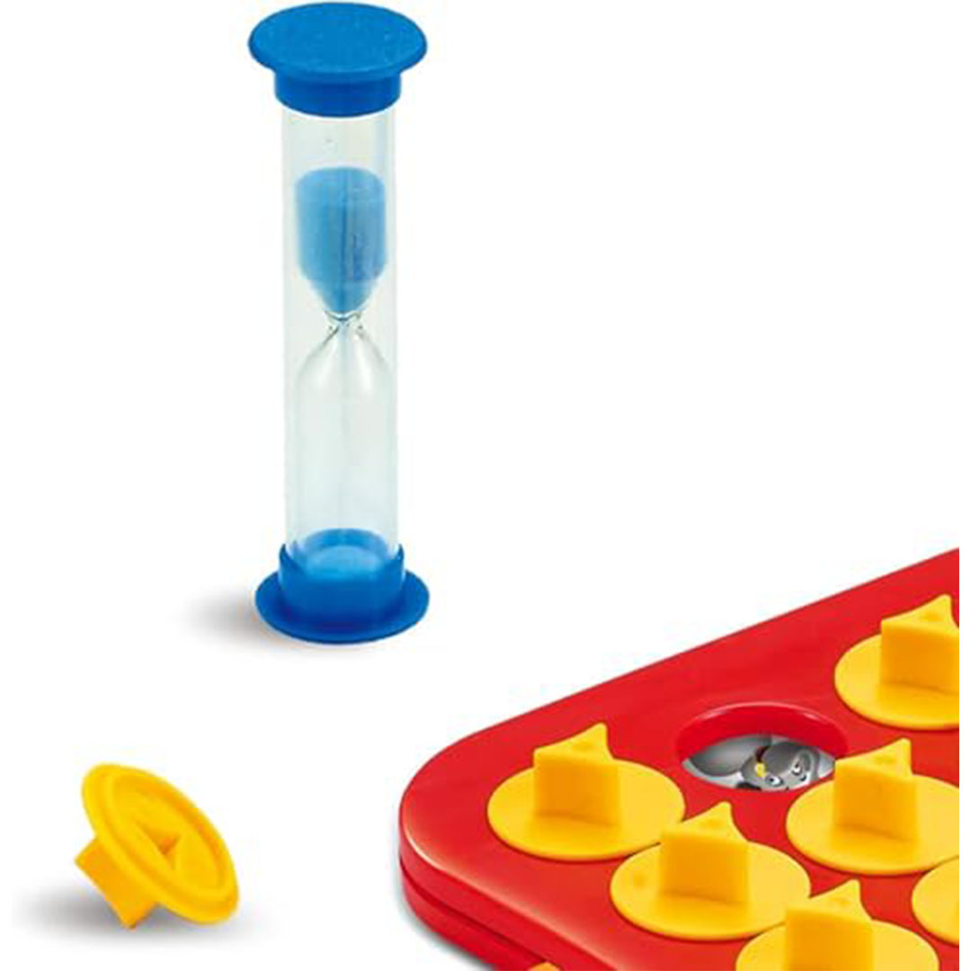 لعبة ذاكرة لوتو - مطابقة الحيوانات مع ساعة رملية - 4 سنوات فأكثر