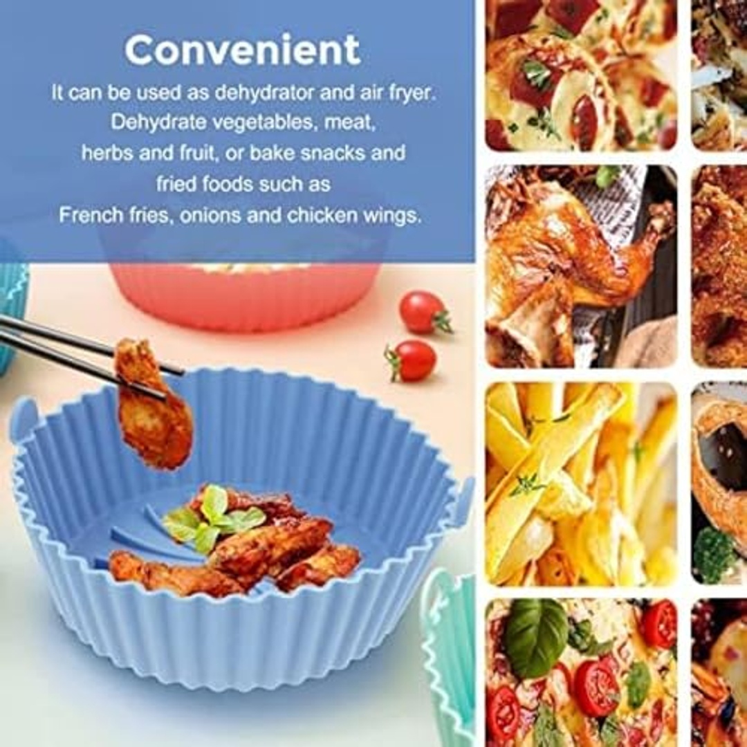 قالب سيليكون للقلاية الهوائية - 6.3 بوصة - أزرق