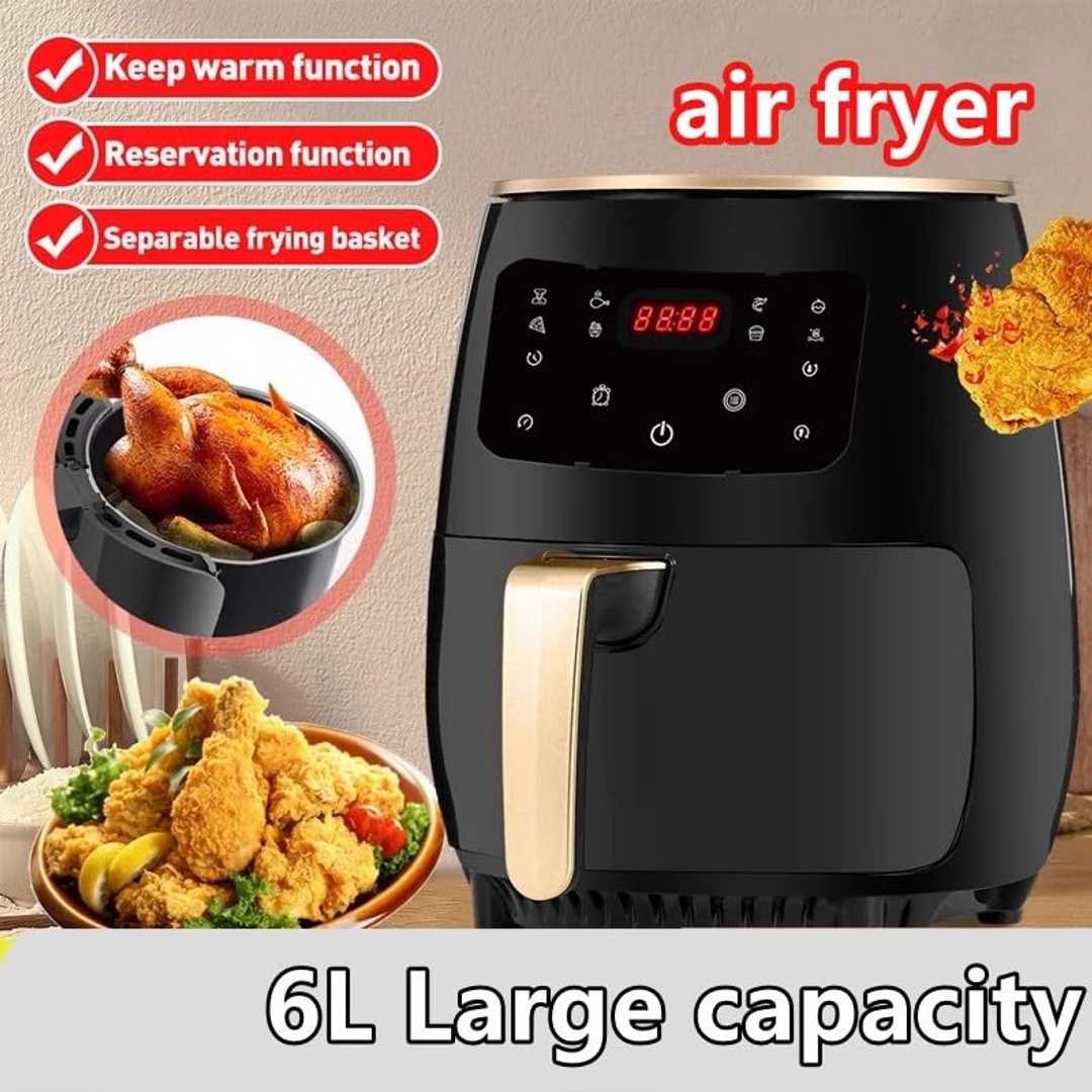 قلاية هوائية سيلفر كريست - 5 لتر - 1200 وات