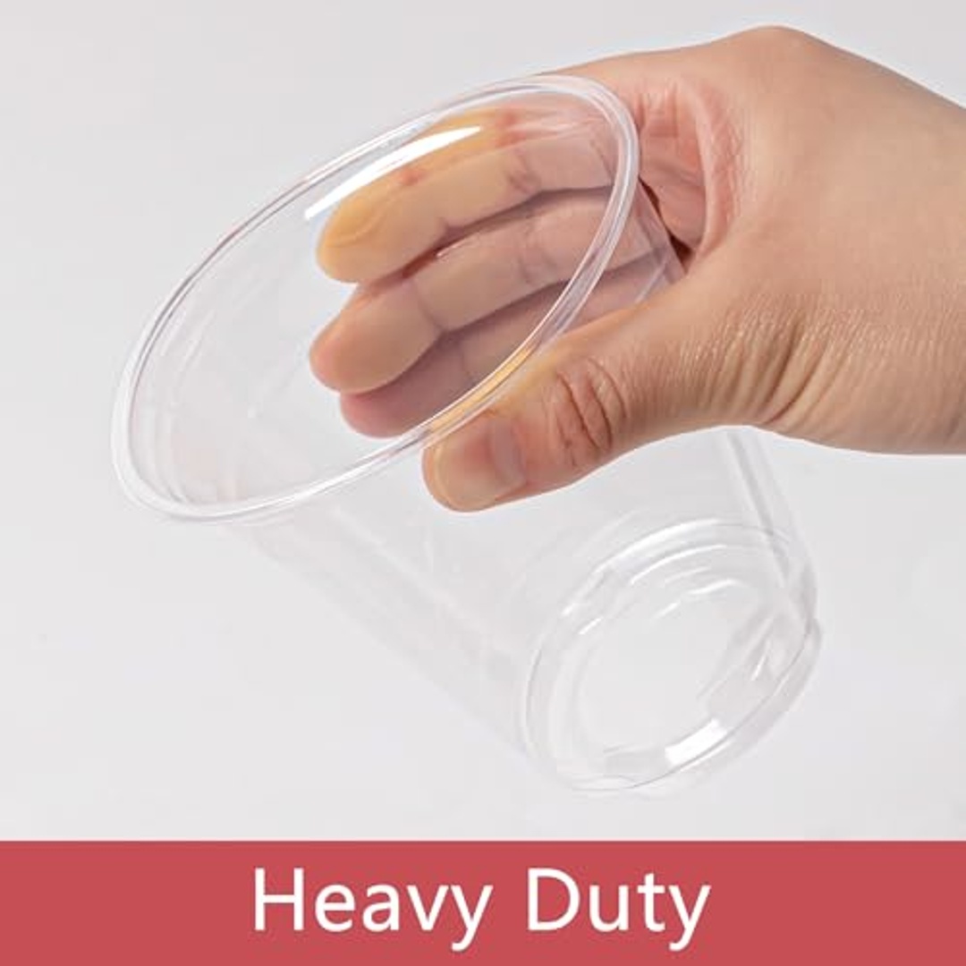 أكواب بلاستيكية شفافة للاستخدام مرة واحدة - 9 أونص - 200 قطعة