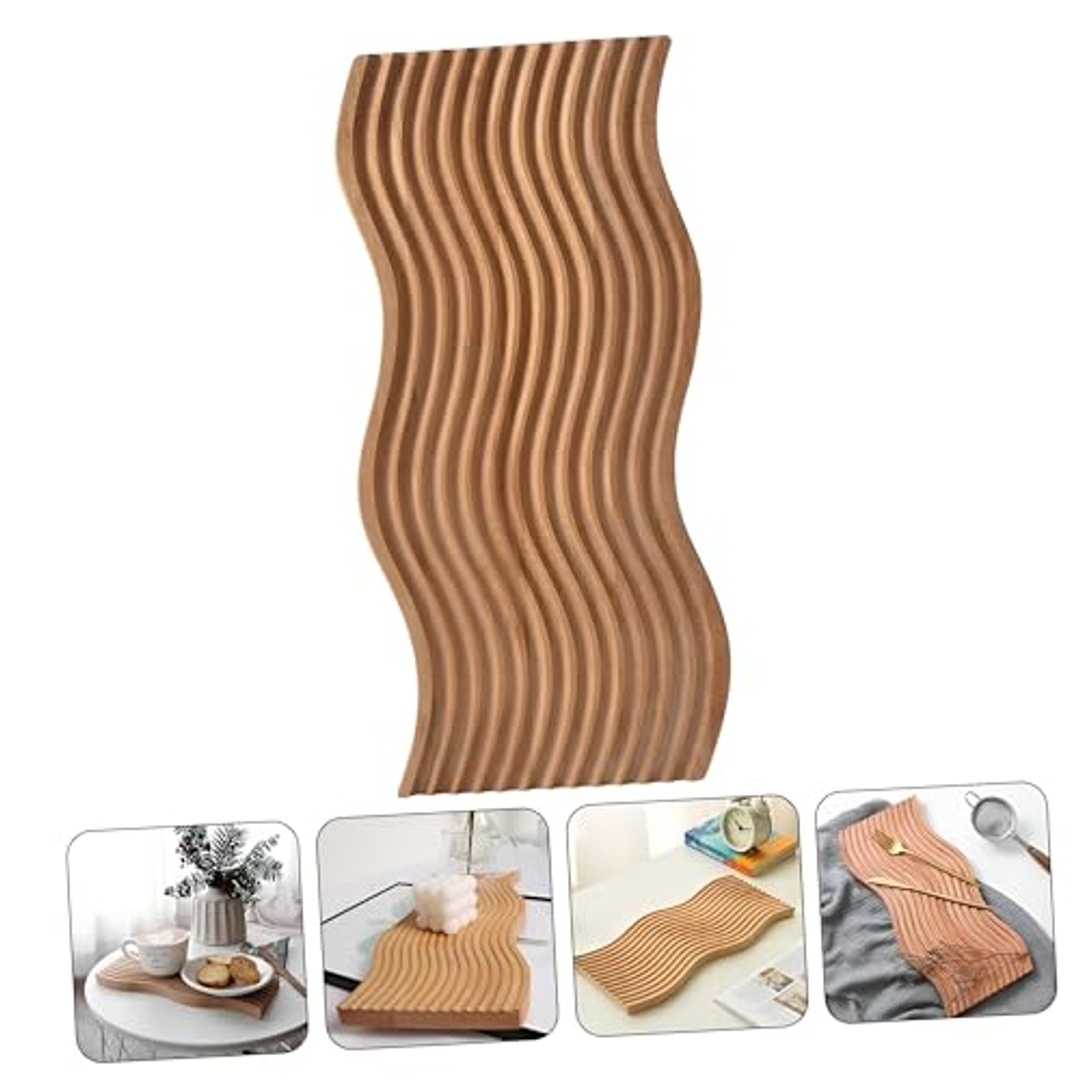 طبق خشبي شكل زجزاج لتقديم الفواكه والحلويات